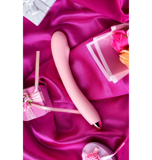 Розовый вибромассажер Eromantica Kristen - 22,5 см.