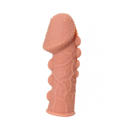 Насадка на фаллос с пузыриками, венками и ребристостью Extreme Sleeve 009 S-size - 12,7 см. Насадка на фаллос с пузыриками, венками и ребристостью Extreme Sleeve 009 S-size - 12,7 см.