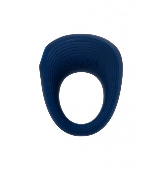 Синее эрекционное кольцо на пенис Satisfyer Power Ring