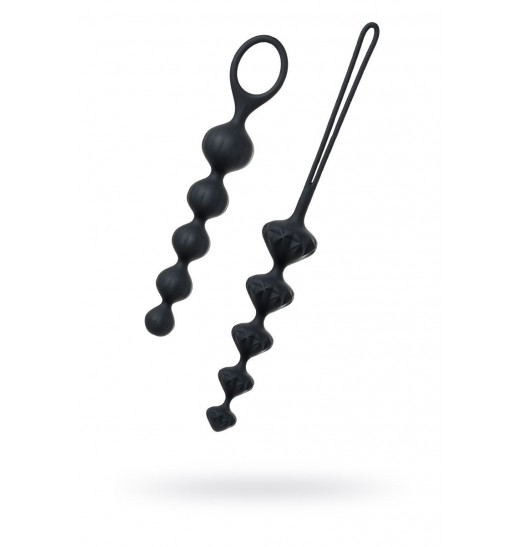 Набор из 2 чёрных анальных цепочек Satisfyer Love Beads Набор из 2 чёрных анальных цепочек Satisfyer Love Beads
