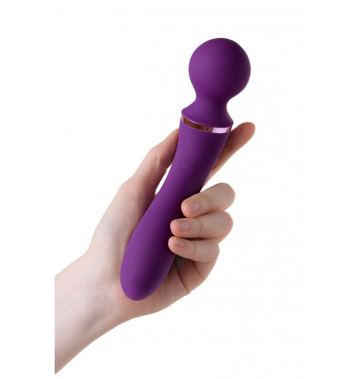 Фиолетовый вибромассажер Eromantica Uma - 20 см.