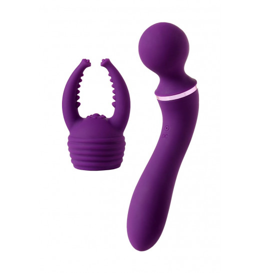 Фиолетовый вибромассажер Eromantica Uma - 20 см.