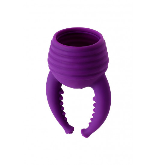 Фиолетовый вибромассажер Eromantica Uma - 20 см.