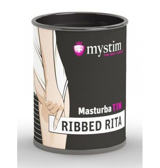Компактный мастурбатор MasturbaTIN Ribbed Rita