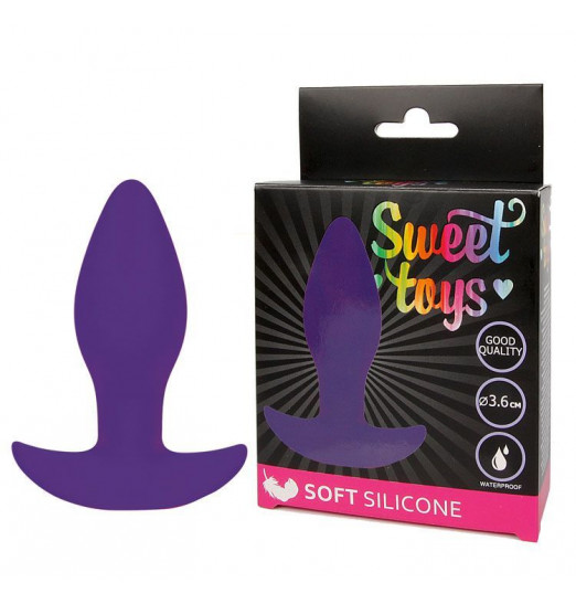 Фиолетовая анальная втулка Sweet Toys - 8,5 см.
