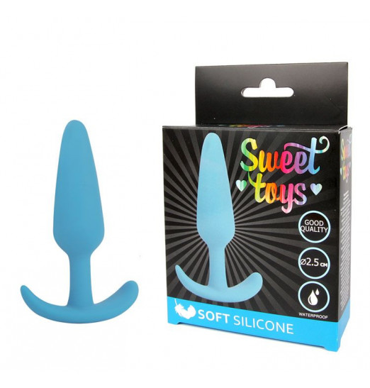 Голубая анальная втулка - 9,5 см. Голубая анальная втулка - 9,5 см.