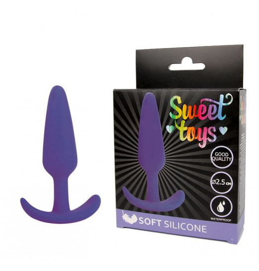 Фиолетовая анальная втулка - 9,5 см.