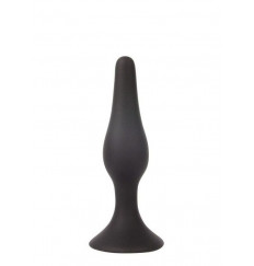 Чёрная анальная пробка Sex Expert - 9,5 см.
