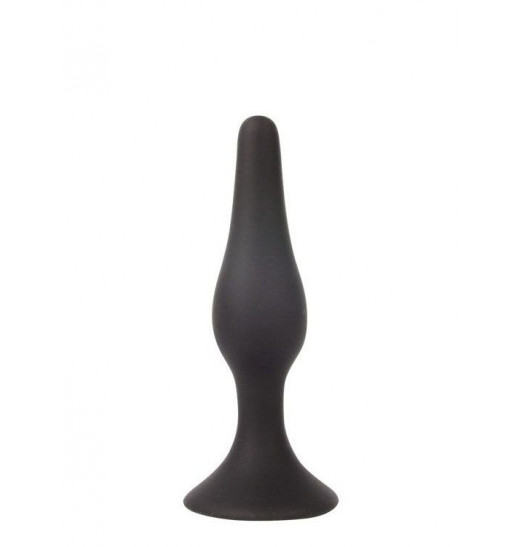 Чёрная анальная пробка Sex Expert - 9,5 см.