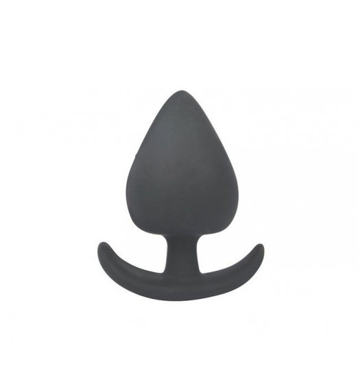 Чёрная анальная пробка с широким основанием-дугой Sex Expert - 9,5 см. Чёрная анальная пробка с широким основанием-дугой Sex Expert - 9,5 см.