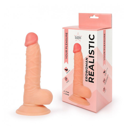 Телесный фаллоимитатор Erowoman