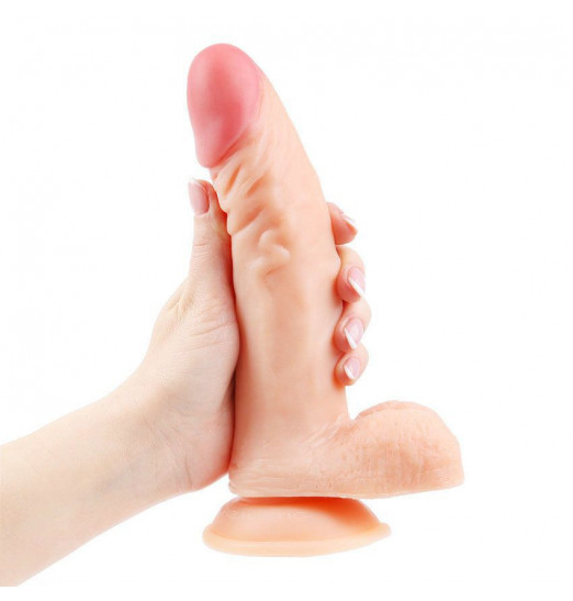 Фаллоимитатор-реалистик Erowoman на присоске телесного цвета