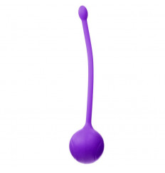 Фиолетовый металлический шарик с хвостиком в силиконовой оболочке