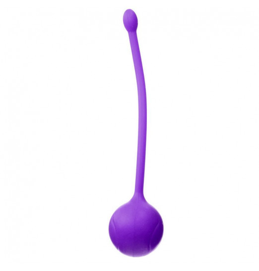 Фиолетовый металлический шарик с хвостиком в силиконовой оболочке