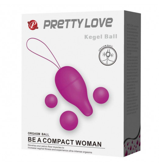 Лиловое вагинальное яйцо с утяжеляющими шариками Kegel Ball Лиловое вагинальное яйцо с утяжеляющими шариками Kegel Ball