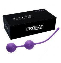 Фиолетовые металлические шарики с хвостиком в силиконовой оболочке