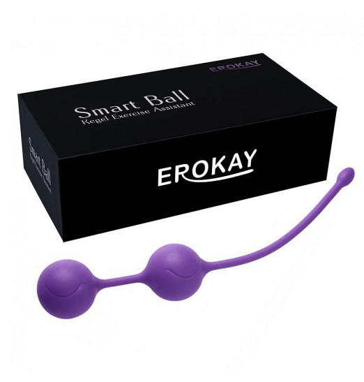 Фиолетовые металлические шарики с хвостиком в силиконовой оболочке