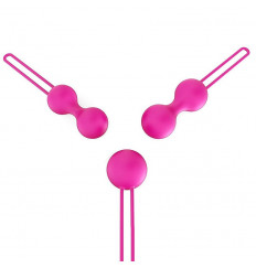 Набор из трех розовых вагинальных шариков Erokay
