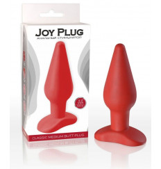 Красная анальная пробка с узким кончиком - 9 см. Красная анальная пробка с узким кончиком - 9 см.