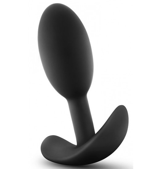 Черная анальная пробка Wearable Vibra Slim Plug Small - 8,9 см.