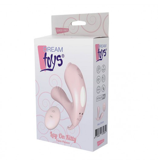 Нежно-розовый стимулятор LAY-ON KITTY