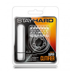 Прозрачное эрекционное виброкольцо Vibrating Super Clitifier