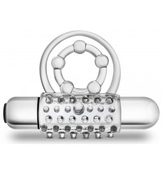 Прозрачное эрекционное виброкольцо Vibrating Super Clitifier