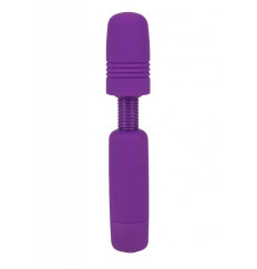 Фиолетовый мини-вибратор POWER TIP JR MASSAGE WAND
