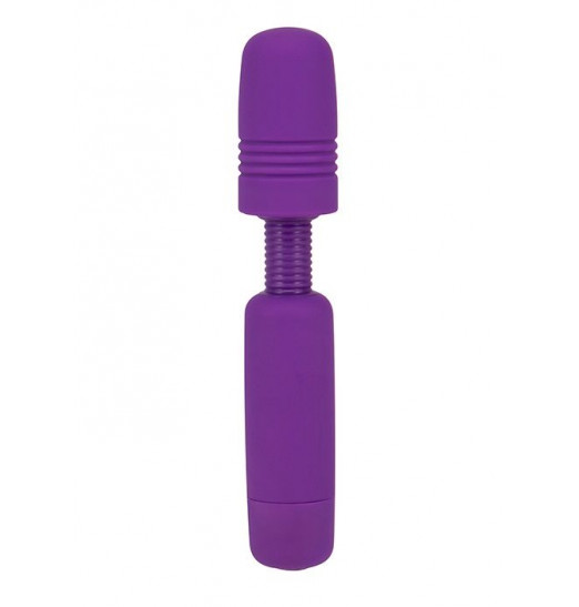 Фиолетовый мини-вибратор POWER TIP JR MASSAGE WAND Фиолетовый мини-вибратор POWER TIP JR MASSAGE WAND