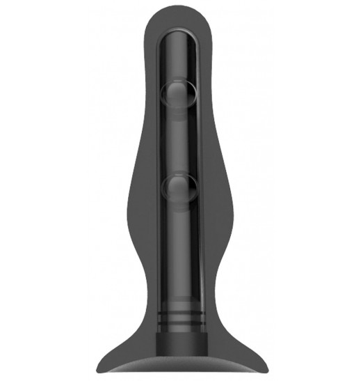 Черная анальная пробка Self Penetrating Butt Plug № 67 - 12,7 см.