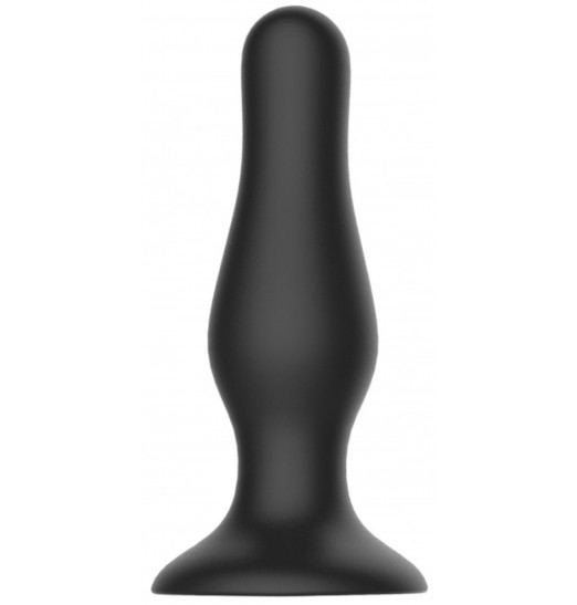 Черная анальная пробка Self Penetrating Butt Plug № 67 - 12,7 см.