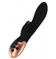 Черный вибратор Opulent с подогревом - 20,3 см.