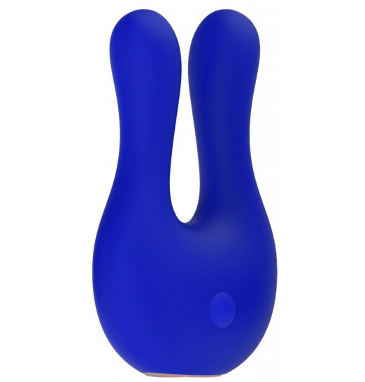 Синий клиторальный стимулятор Exceptional - 10,4 см.