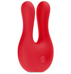 Красный клиторальный стимулятор Exceptional - 10,4 см.
