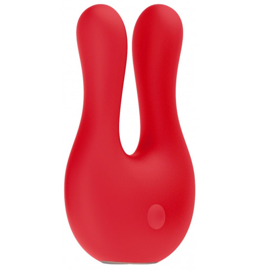 Красный клиторальный стимулятор Exceptional - 10,4 см.