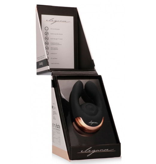 Черный клиторальный стимулятор Fancy - 9,8 см. Черный клиторальный стимулятор Fancy - 9,8 см.