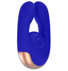 Синий клиторальный стимулятор Fancy - 9,8 см.