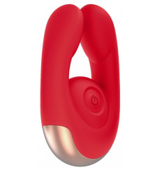 Красный клиторальный стимулятор Fancy - 9,8 см.