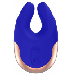 Синий клиторальный стимулятор Lavish - 8,9 см.