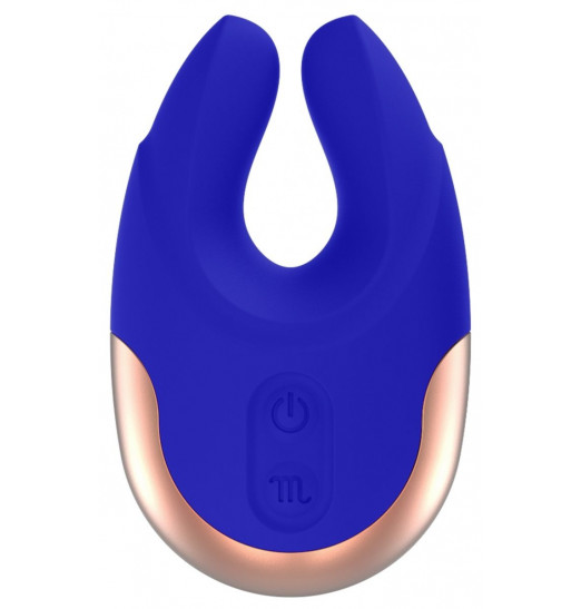 Синий клиторальный стимулятор Lavish - 8,9 см.