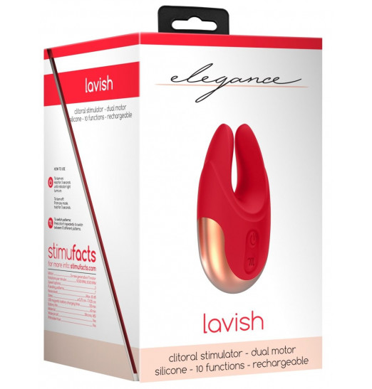 Красный клиторальный стимулятор Lavish - 8,9 см. Красный клиторальный стимулятор Lavish - 8,9 см.