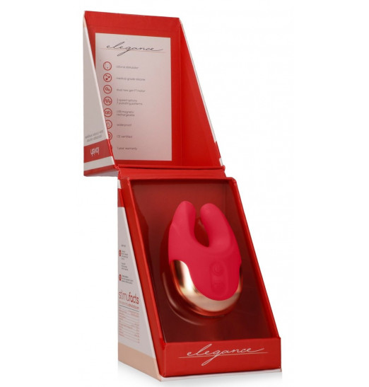 Красный клиторальный стимулятор Lavish - 8,9 см. Красный клиторальный стимулятор Lavish - 8,9 см.