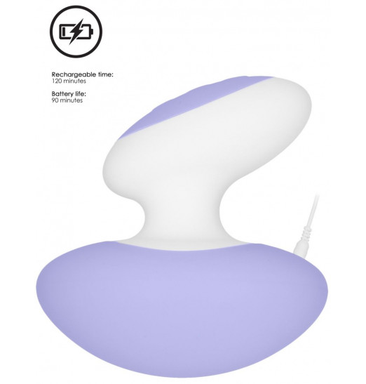 Фиолетовый клиторальный массажер Lovebug