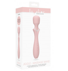 Розовый вибромассажер-жезл Jiggle