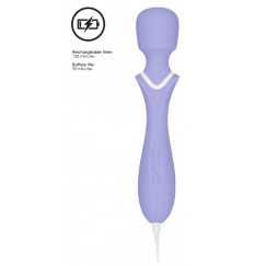 Фиолетовый вибромассажер-жезл Jiggle