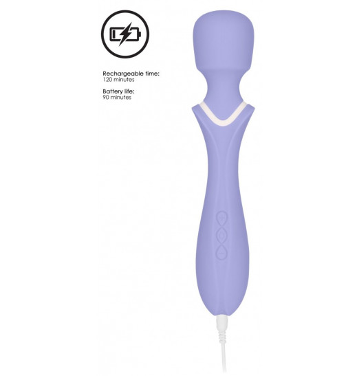 Фиолетовый вибромассажер-жезл Jiggle