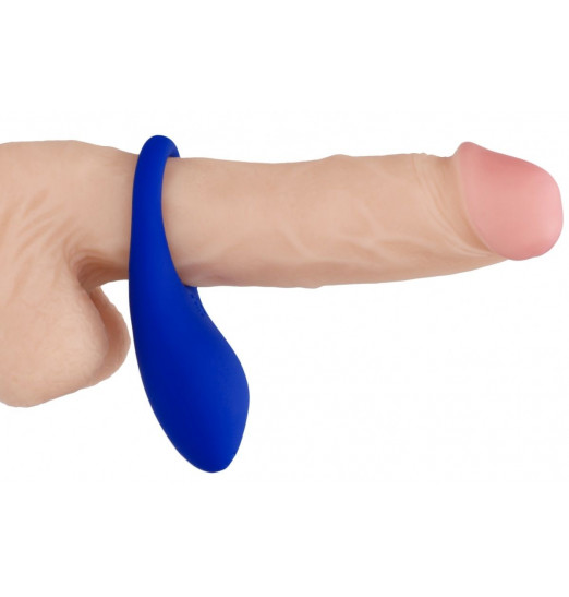 Синее эрекционное виброкольцо Poise с пультом