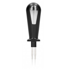 Черный электростимулятор с проводящей насадкой E-Stim Butt Plug - 8 см.