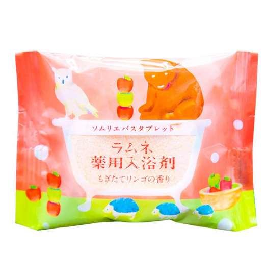 Расслабляющая соль-таблетка для ванны с ароматом свежих яблок - 40 гр.