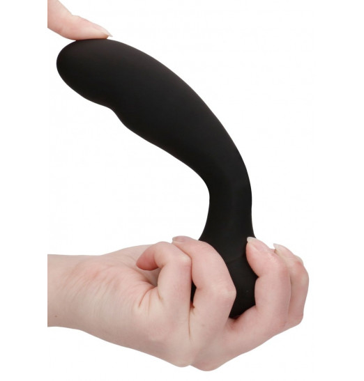 Черный вибростимулятор точки G Finesse - 17,5 см.